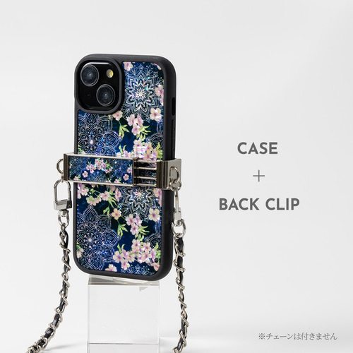 天然貝 螺鈿アート【 iPhone / Galaxy対応】 夜桜｜ハイ