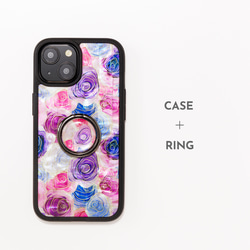 天然貝殼 ★ 玫瑰園（高品質外殼） 珍珠母系藝術 | 相容於 iPhone/Galaxy | S24 新增！ 第8張的照片