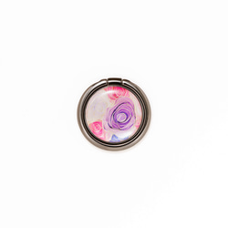天然貝殼★玫瑰園（手機環/地堡環）|電磁藝術|360度旋轉 第1張的照片