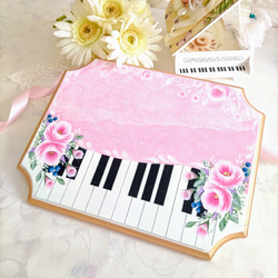 ピアノの先生へ♪ピアノ教室ボード♪☆彡文字入れ☆彡WELCOMEボード