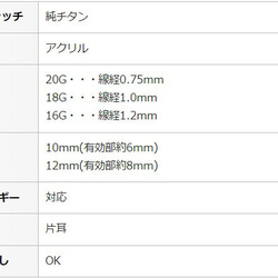 つけっぱなし キャンディボール セカンドピアス 3mm 純チタン 太軸 片耳 【2-13】BlueHill 4枚目の画像