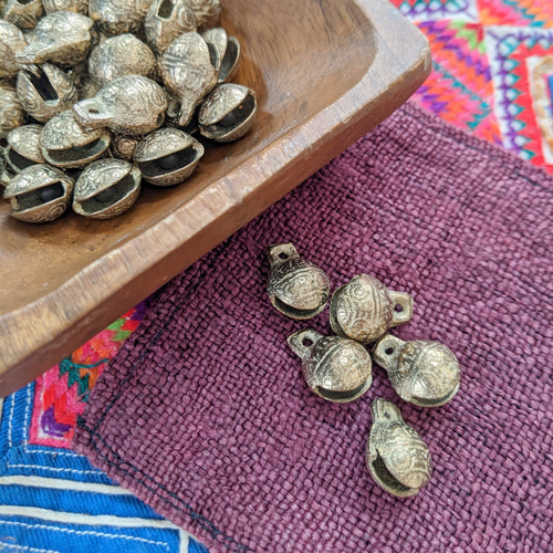 タイ チェンマイ モン族 鈴 大 【5個セット】 その他素材 sora to tori