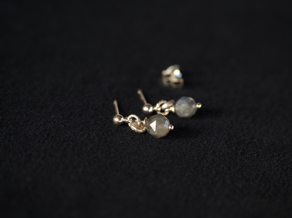 -Labradorite- mini pierce 5枚目の画像