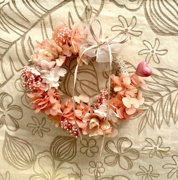 459» ♥️sale♥️春リース*雛祭り*ピンク色*プリザーブド