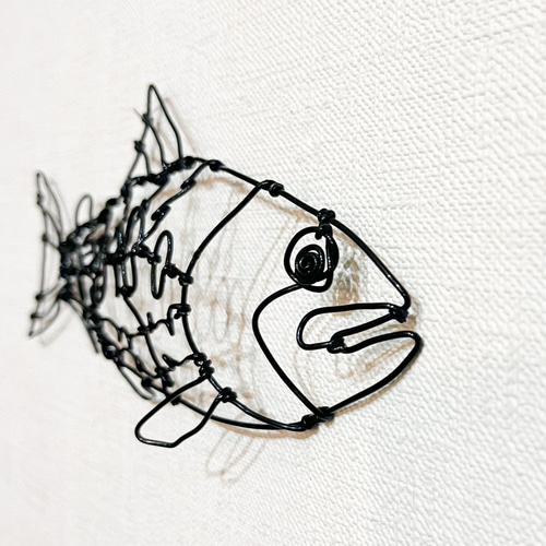アマゴ 天魚 ワイヤーアート 立体 壁掛け 【受注販売】 タペストリー