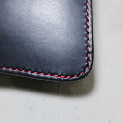 トラッカーウォレット サドルレザー 革財布 手縫い ハンドクラフト レザークラフト 革小物 レザーウォレット 馬革 新品 9枚目の画像
