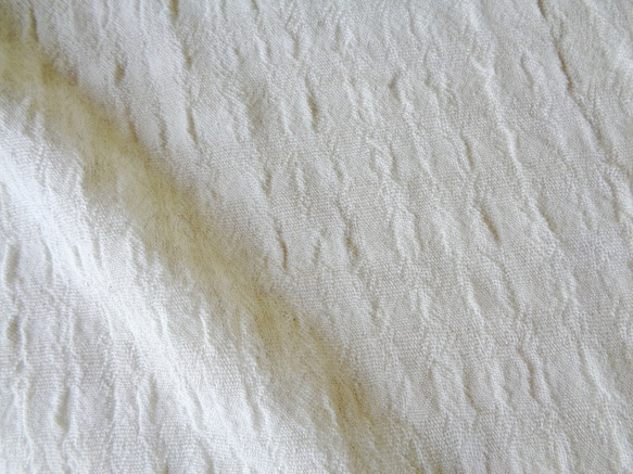 ～Seriesブラウス兼羽織…リップル加工麻ウール混紡ガーゼ～ 4枚目の画像