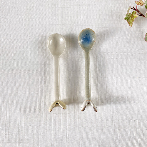 陶器のスプーン【蝶】 カトラリー A.umi｛陶器｝ 通販 17288591