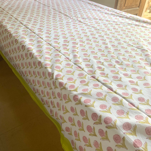 インド綿 ブロックプリント ベッドシーツ (シングル・スムース) その他