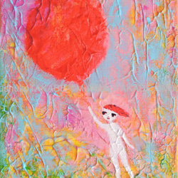 [春の赤い風船] #アート #絵 #原画 #エネルギーチャージ 4枚目の画像