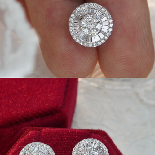 天然ダイヤモンドピアス0.46ct k18 ピアス（スタッド・一粒