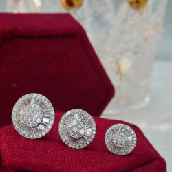 えみこ様ご提案　計１．4ct 　PT天然ダイヤモンドピアス 1.4ctUP PT天然ダイヤモンドピアス 鑑定書付き