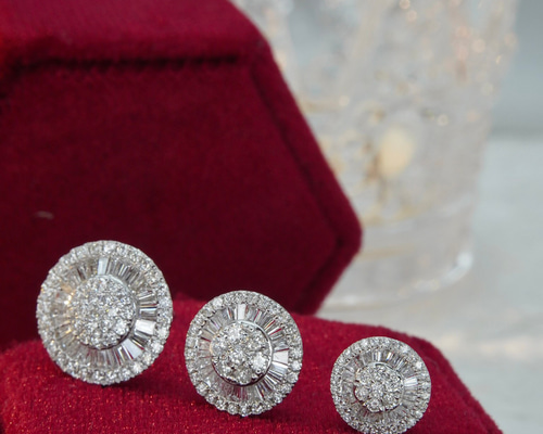 天然ダイヤモンドピアス0.46ct k18 ピアス（スタッド・一粒