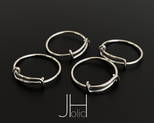 6個入り】9-14号 横に動かせる リング 指輪 シルバー 低金属アレルギー
