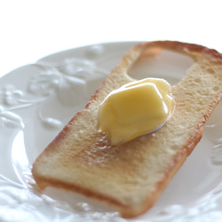 【受注生産／1カ月待ち】妖精のバターグリップ付きトーストスマホケース 10枚目の画像