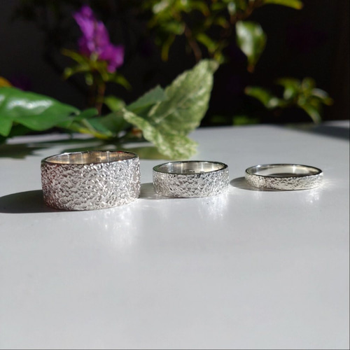 3㎜ 5㎜ 9㎜】 朝日に照らされた水面 キラキラ テクスチャー シルバー