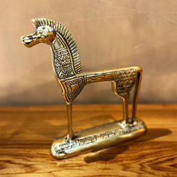アンティーク　オブジェ　ゴールドホース　馬　Ｌサイズ 7枚目の画像