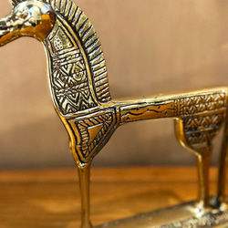 アンティーク　オブジェ　ゴールドホース　馬　Ｌサイズ 9枚目の画像