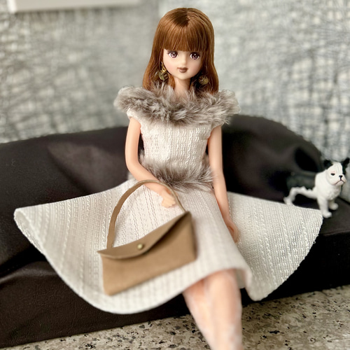 27cmサイズ 1/6ドールお洋服とショルダーバッグのセット【elegant wide  