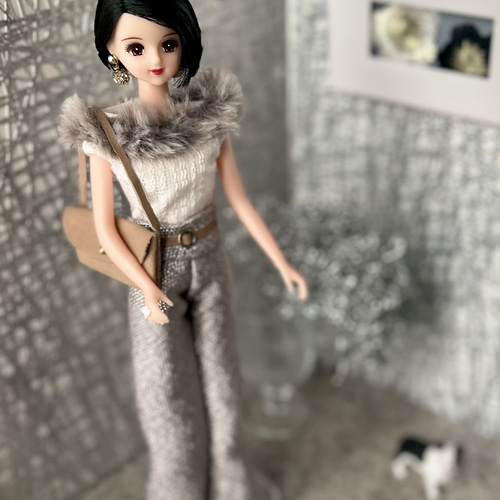 27cmサイズ 1/6ドールお洋服とショルダーバッグのセット【elegant wide  