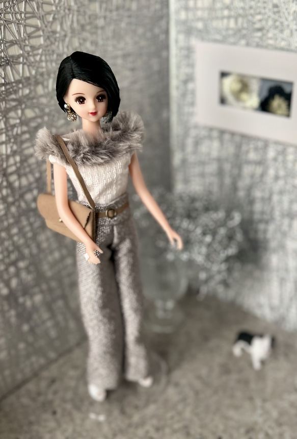 ジェニーちゃんサイズお洋服とショルダーバッグのセット【elegant wide 