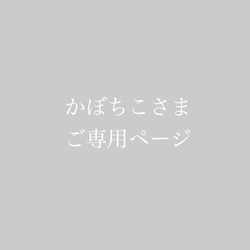 ⋆*  かぼちこさま　ご専用ページ　⋆* 1枚目の画像