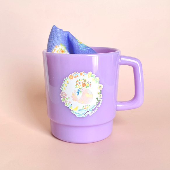 プラコップ (プラスチックマグカップ)《Flower gift》 4枚目の画像