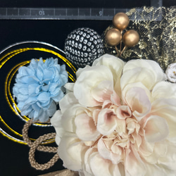 ターコイズブルー 和装髪飾り 成人式 振袖 卒業式 袴 結婚式 色打掛に 5枚目の画像