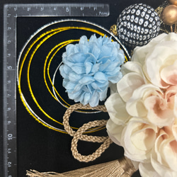 ターコイズブルー 和装髪飾り 成人式 振袖 卒業式 袴 結婚式 色打掛に 3枚目の画像