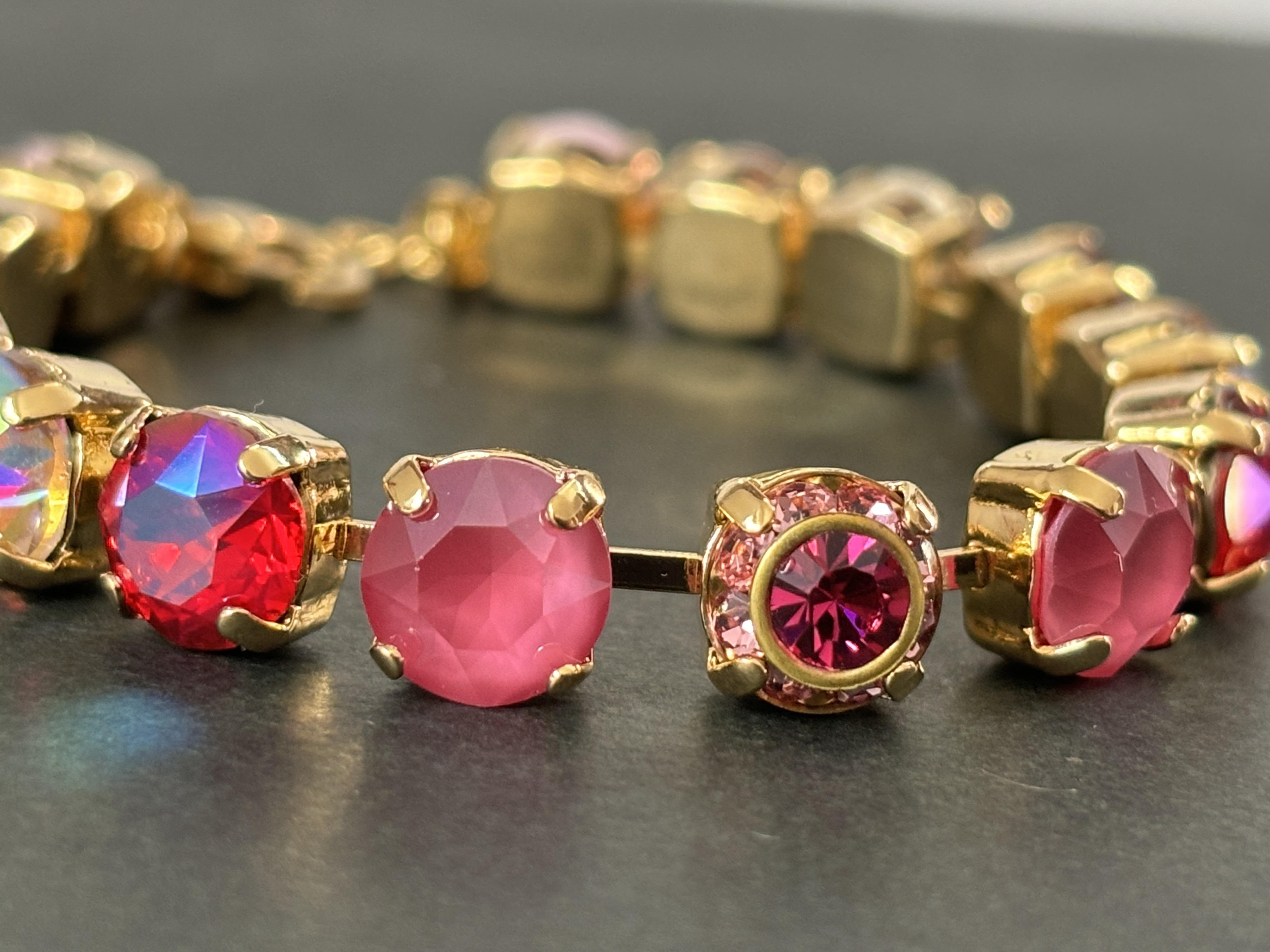 Siam. Pionīpinku.Sunブレスレット