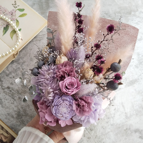 ⚫️プリザービングスワッグフラワー⚫️ ⚫️プリザービングスワッグフラワー⚫️ ドライフラワーのスワッグ