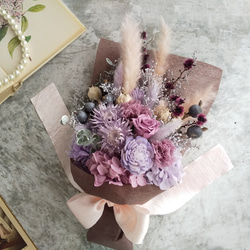 Swag bouquet ＜sirosumire＞＊スワッグ＊春＊ブーケ＊スプリング＊壁掛け＊プリザーブドフラワー＊お花 9枚目の画像