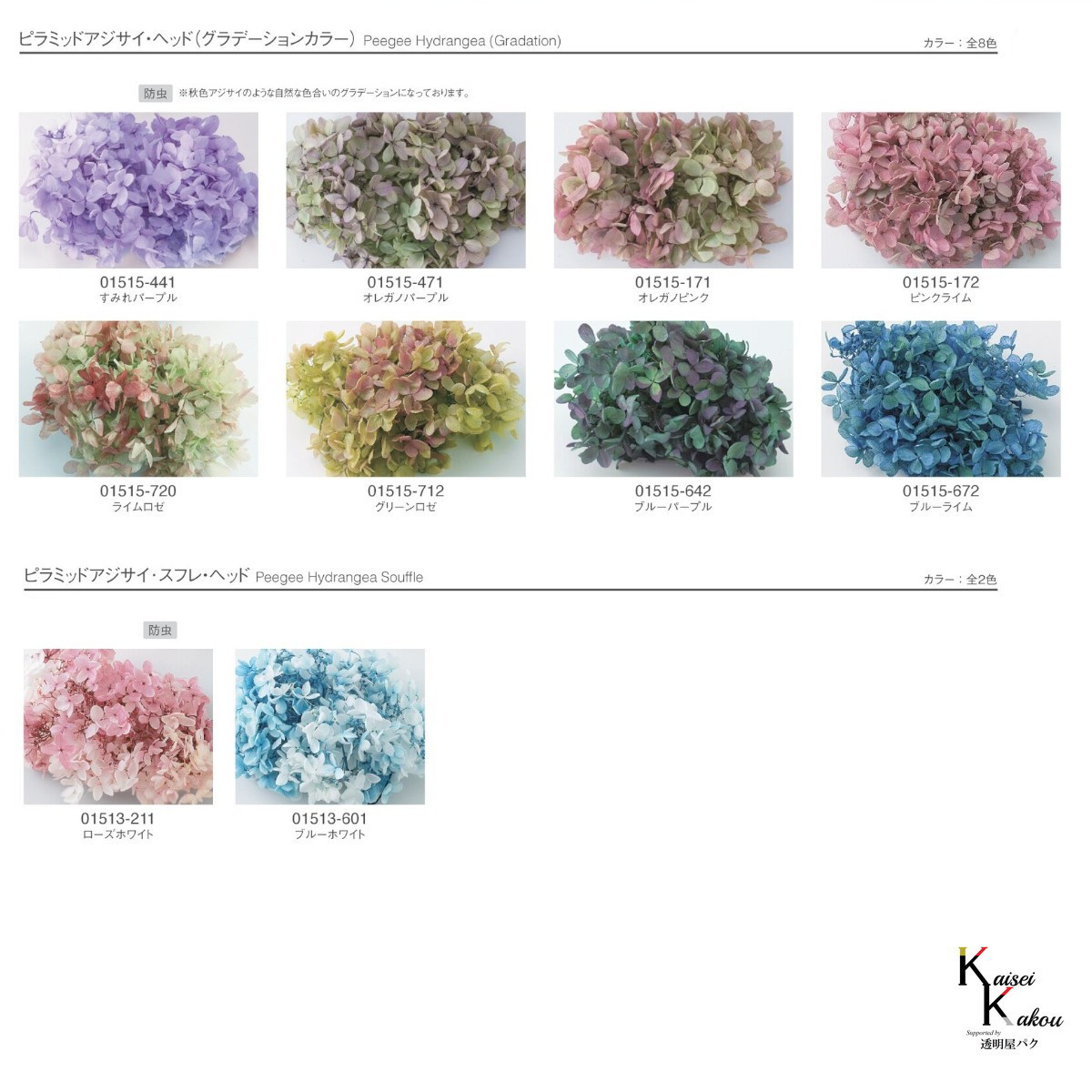 大地農園！プリザーブドフラワー「福袋　5000円　千日紅・アジサイ・カスミ草」送料無料　花材　ミニカスミ草　紫陽花