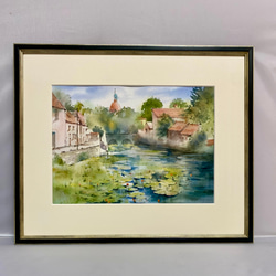 もも様リクエスト　南仏風景2点　水彩画、原画、風景画、絵画 9d09ad251b2fffa0fa28fbb7f63896