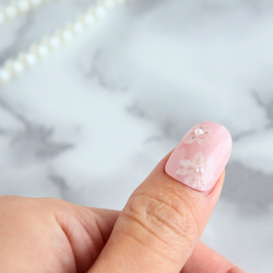【サイズ指定可】ネイルチップ ピンク 小さい爪用 マムシ指 ちび爪 小さめ 桜 花  ちゅるん かわいい 入学式 母の日 1枚目の画像