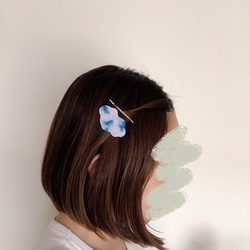 mokumokuカラフルヘアクリップ 7枚目の画像