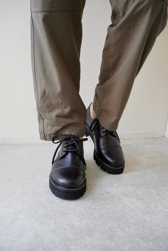 KLEMAN ブラックレースアップ 革靴 42(27-27.5cm) KLEMAN ブラック