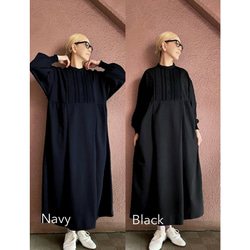 RATA❤️兩種顏色可選❤️一件式設計❤️優雅休閒的成人連身裙❤️褶襉和蓬鬆袖子❤️適合日常穿著和特殊場合❤️ 第7張的照片