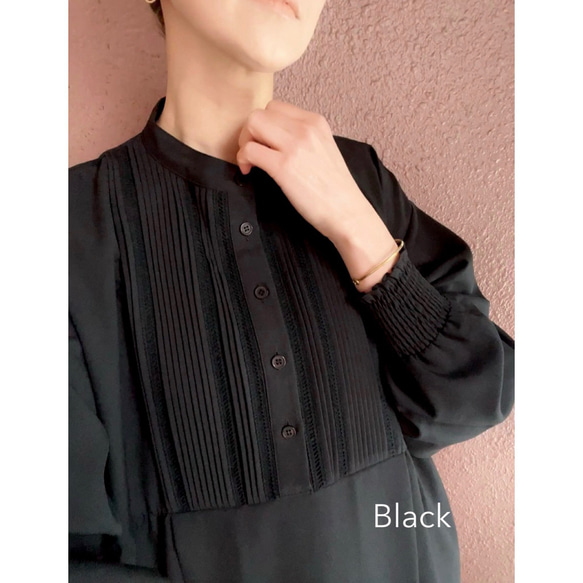 RATA❤️兩種顏色可選❤️一件式設計❤️優雅休閒的成人連身裙❤️褶襉和蓬鬆袖子❤️適合日常穿著和特殊場合❤️ 第10張的照片