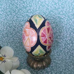 イースターエッグ(PYSANKY)  本物の卵です(๑˃̵ᴗ˂̵) 6枚目の画像