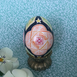 イースターエッグ(PYSANKY)  本物の卵です(๑˃̵ᴗ˂̵) 3枚目の画像