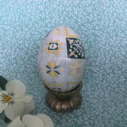 イースターエッグ(PYSANKY)  本物の卵です(๑˃̵ᴗ˂̵) 3枚目の画像