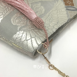 ＊Handbag ✳︎ハンドバッグ✳︎西陣✳︎能衣双鶴七宝文✳︎気品✳︎ 3枚目の画像