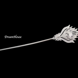 鳳羽のかんざし（銀色）＊簪＊着物和装 かんざし dreamhouse