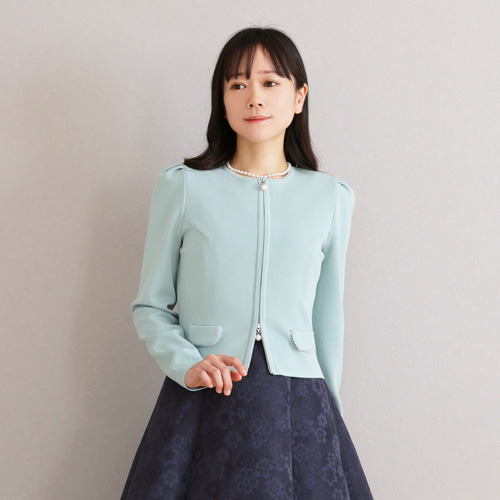 美品 ジョリーミニョン ロゴプレート付き 綿ストレッチ半袖ニット ネイビー 36 美品 ジョリーミニョン ロゴプレート付き 綿ストレッチ半袖ニット