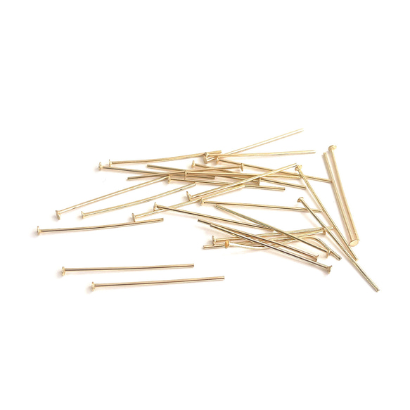 ess86【約8.5g(約100個)】約0.7x25mm Tピン 18KGP サージカルステンレス 金具 3枚目の画像