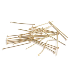 ess86【約8.5g(約100個)】約0.7x25mm Tピン 18KGP サージカルステンレス 金具 2枚目の画像