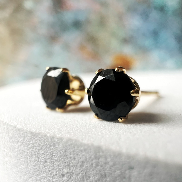JORIE】付けっぱなしOK♡ ブラックオニキス 4mm 8月誕生石 JORIE】付けっぱなしOK♡ ブラックオニキス 4mm 8月誕生石