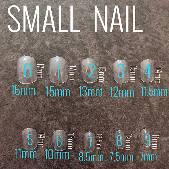 測定用ネイルチップ　ショートタイプ 1枚目の画像