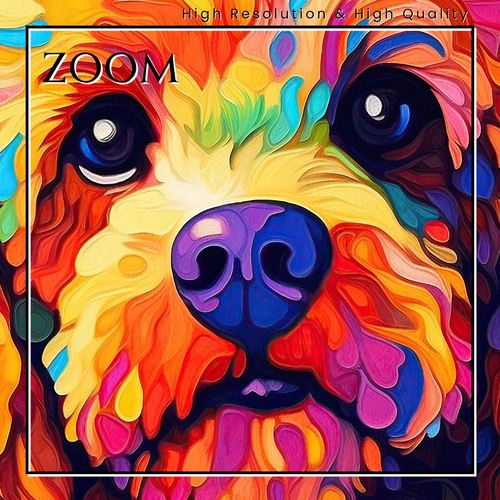 絵画　犬 まなざし - ウェルシュコーギー犬の子犬 No.4】アートポスター